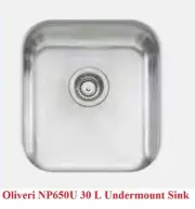 New ORP $605 Oliveri Nu-Petite Undermount Sink NP650U