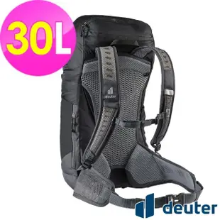 【deuter】AC LITE 30L網架直立式透氣輕量背包(3421021黑/戶外休閒包/健行包/登山包)