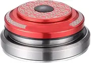 Mountain Bike 42-52mm Headset, Bike Fork Headset Road Headsets Threadless Straight Tapered Tube Frame(Red)
