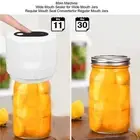 AU White Electric Jar Vacuum Sealer Kit Automatic USB Rechargeable Canning Jars