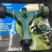 Orbit Metal Impact Lawn Sprinkler on Plastic Wheeled Base