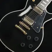 Bacchus DUKE-CTM Black Les Paul Custom Type Electric Guitar
