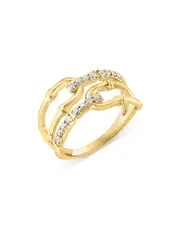 Bloomingdale's Fine Collection Diamond Link Ring in 14K Gold, 0.25 ct. t. w.