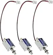 3pcs Mini Electromagnet 12v Solenoid Push Pull Type for Vending Machines Open Frame Linear Motion Electromagnet