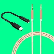 High Grade Type C to 3.5mm Male to Male Audio Adapter Aux Cable F OnePlus 9 USA
