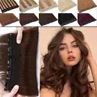 Clip In Real Remy Human Hair Extensions One Piece 3/4 Full Head Wave & Straight