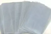 100 View-Master 3 mil PREMIUM Sleeves / Protective Fold-Over Crystal Clear BAGS
