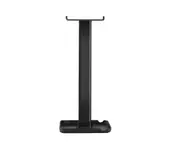 Headset Stand Universal Detachable Design Wide Base Headphone Hanger Display Holder for Desk - Black