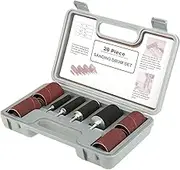 Sanding Drum Sander Tool Kit Set with Case for Drill Press Home Improvement DIY Woodworking
