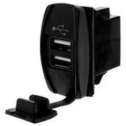 Hulk 4x4 Switch Size Dual Usb 4.8A Total 2.4A Each Port Blue Led - HU6694B