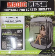 Magic Mesh Portable Pod Screen Shelter Pop Up Air Sport Camp Tent Magnetic Door