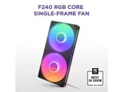 NZXT F240 RGB CORE RF-U24HF-B1 240mm RGB LED Single-Frame RGB Fan Unit