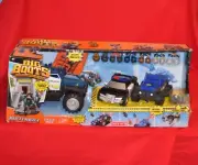 Matchbox Big Boots Police Pack 2012 New In Box 9 Figures Parachute 3 Vehicles