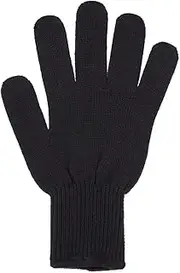 Daseeme 1Pc Professional Heat Resistant Glove Ha Styling Heat Blocking Tool for Curling Straight Flat on Suit for Left Right Hand Black