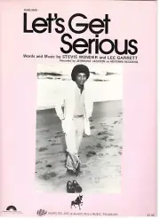 JERMAINE JACKSON-LET'S GET SERIOUS-SHEET MUSIC-1980-VERY RARE-STEVIE WONDER-NEW!