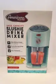 Americana Collection Slushie Drink Mixer 34oz. Light Blue New