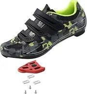 [Roknemo] Unisex Cycling Shoes with Look Delta Cleats - Peloton Compatible Spin Shoes with SPD Clips - Indoor Road Bike Shoes for Men Women