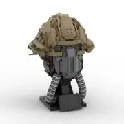 Benthic Bust Helmet with Nameplate 776 Pieces Building Blocks Set