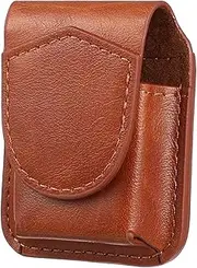 [BEBEMOKO] Cigarette Lighter Protective Sleeve Stylish Leather Case for Lighter Storage Durable and Portable Design for Tools Present for Dad Husband