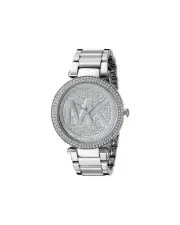 Michael Kors MK5925 Bradshaw Crystal Watch Women Silver Watches