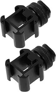TINEASUR 2pc Hot Shoe Bases Universal Mount Adapter for Camera Video Light Mount Easy to Use for Outdoor Shooting
