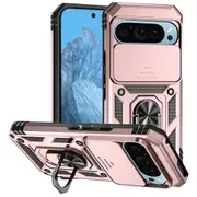 For Google Pixel 9 5G Case, Camera Shielding Cover, Rose Gold