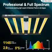 Phlizon FD4500 LED Grow Light 5x5ft Coverage Full Spectrum Dimmable Plant Light
