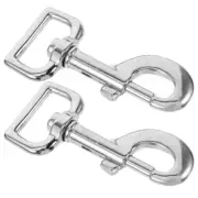 2pcs Swivel Snap Hooks Metal Dog Leash Clasp Pet Chain Connector Buckle for