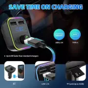 Wireless Bluetooth Car FM Transmitter MP3 Player 2 USB Charger Handsfree Kit NEW
