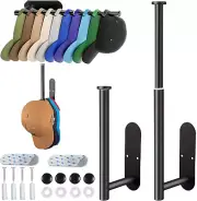 Baseball Cap Hat Racks Adhesive & Wall Mounted, Stretchable Hat Storage Hooks fo