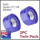 2x Post HEPA Filter Set for Dyson V7 V8 Washable Animal Absolute Origin Motor