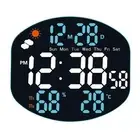 Large Screen Electronic Clock with Remote Control and Weather Features