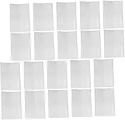 HONMEET 20pcs Clear Book Protector Covers Transparent Plastic Book Sleeve for Textbooks and Notebooks Reusable Book Covers for Students and Book Enthusiasts