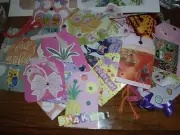 Lot Of 10 Random 3d Tags Junk Journal Scrapbook Usa Atc