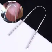 Stainless Steel Tongue Scraper Cleaner Fresh Breath Cleaning Tongue Care J_UU
