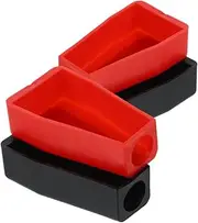 EXAOMBLE 4pcs Battery Terminal Covers Durable Insulators for Positive and Negative Terminals Electrical Safety Protection for Cars and Boats Black Red