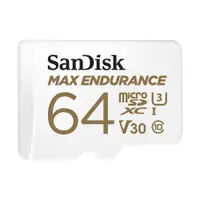 在飛比找ETMall東森購物網優惠-SanDisk 64G 記憶卡 MAX ENDURANCE 