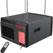 [USA Direct]Ecomax MCF03 Air Filtration System 3-Speed Hanging Ceiling Dust Collectors for Woodworking Remote Controlled