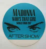 Madonna Who's That Girl Backstage Pass Original 1987 Pop Music Concert Tour Blue