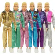 Boy Sportswear Man Sequins Jacket Coat Pants 1/6 Clothes Accessories 11.5" Doll