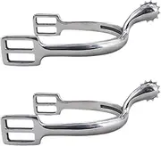 Perfk 2Pcs Horse Spurs Western Spurs Universal Easy to Use Horse Boot Spurs Equestrian Gear Accessories for Leisure Riding Hunting