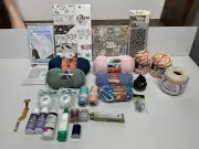 Crafting, Sewing, Yarn and Accesories Gift Box (Over 20+ items included)