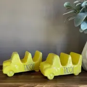 NWOT Rae Dunn 2 taco holder trucks