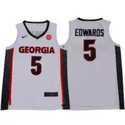 Anthony Edwards Georgia Men Jersey - All Stitched White / Black