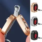 Stainless Steel Mini Nail File Car Key Decor Fingernail Clipper Trim Nails