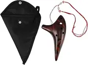 ERINGOGO Musical Instrument Set Tone Ocarina 12 Holes Versatile Flute for Boys and Girls Unique Craftsmanship