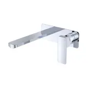 Fienza Tono Basin/Bath Wall Mixer Dress Kit 200mm Outlet Large Square Plate Chrome D233106-200