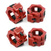 Ozoffer 4x Lockjaw Clips 25mmn Barbell Locks Collars Olympic Barbells Muscle Clamp Bar