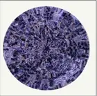 2' Marble Coffee Table Top Sodalite Stone Work Bed Side Table for Home Decor