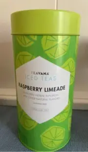 Teavana Raspberry Limeade Iced Tea Loose Leaf- 8 Oz Tin